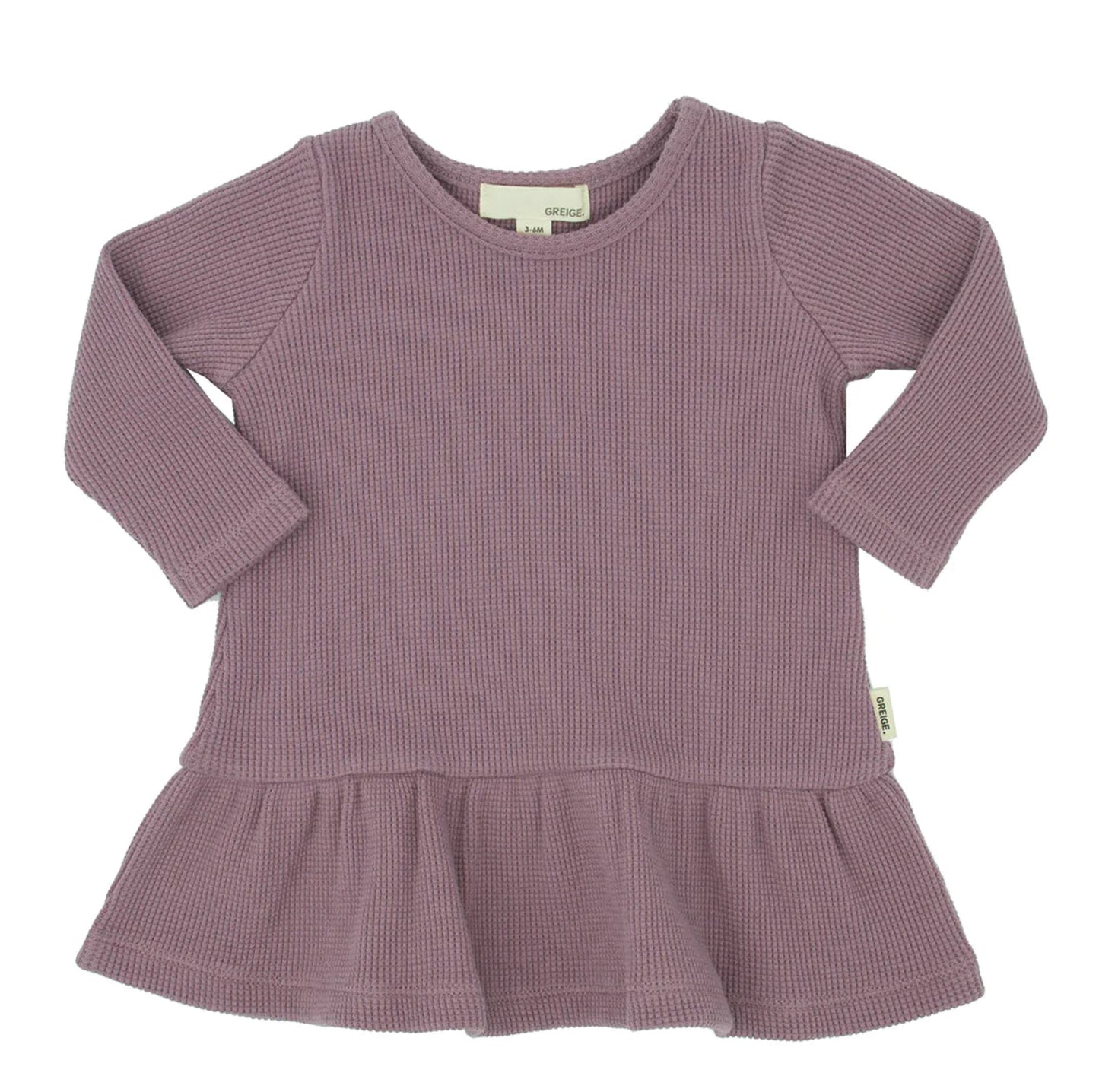 Greige Peplum Tee