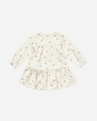 Quincy Mae tiered jersey dress set doves