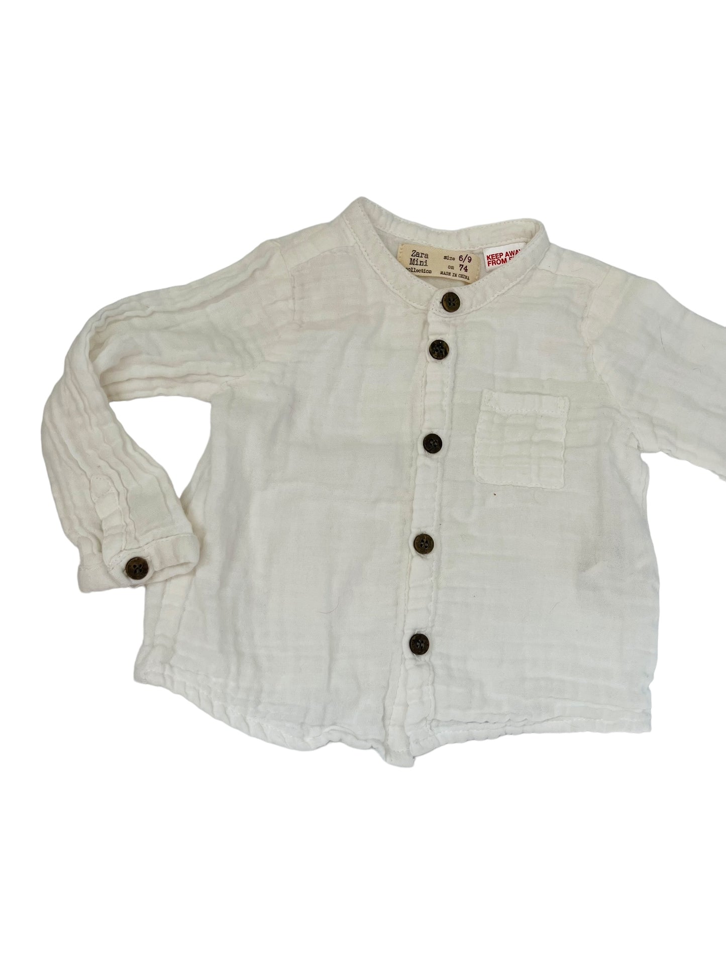 Zara shirt 6-9m